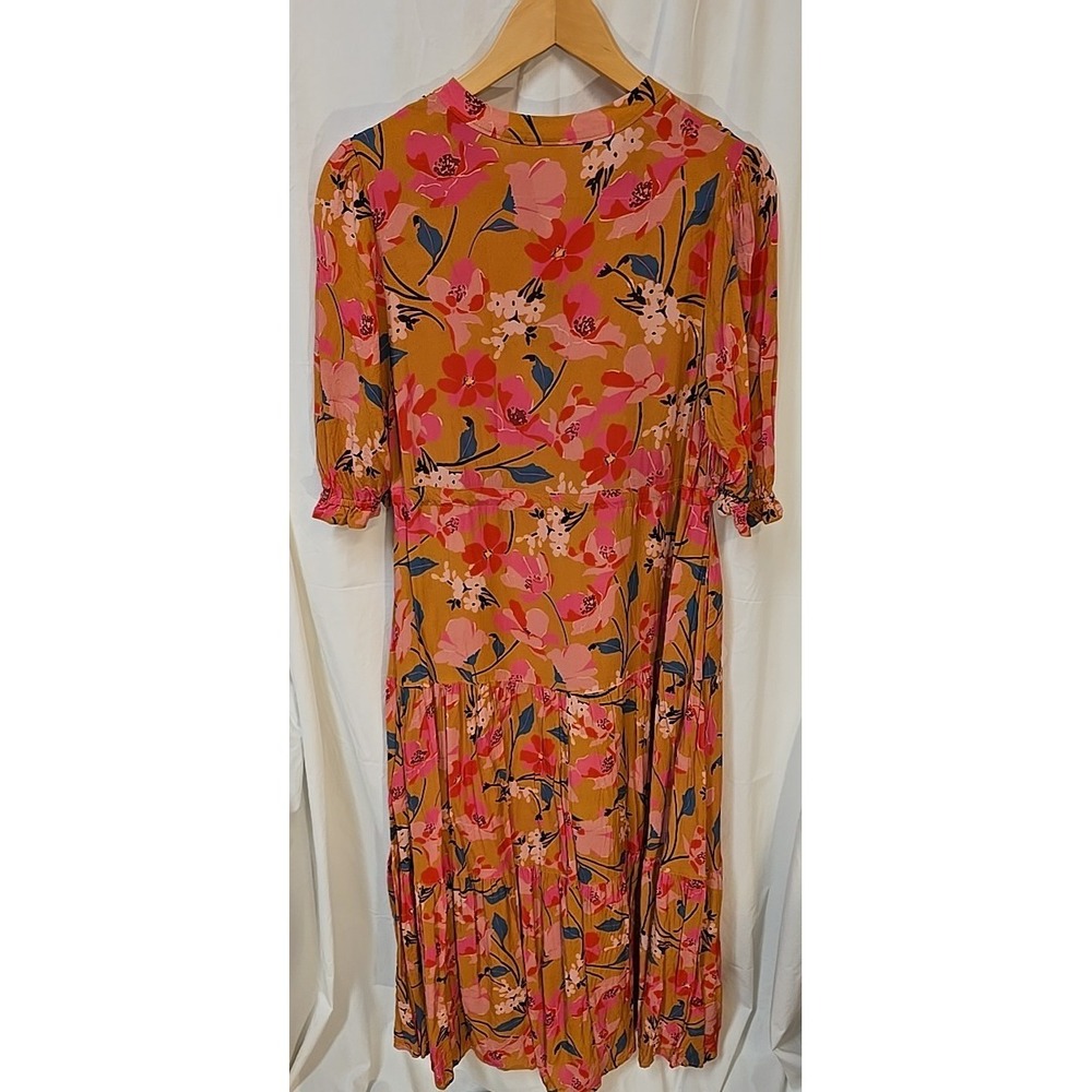 Spartina 449 Maggie Dress Medium Cottagecore Flowers Romantic Quiet Luxury - Picture 6 of 7